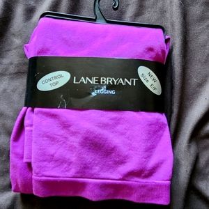 Lane Bryant Control Top Purple Leggings Size E-F
